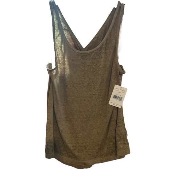 NWT Free People Break of Dawn Solid Top Army Green size XS - Picture 1 of 9
